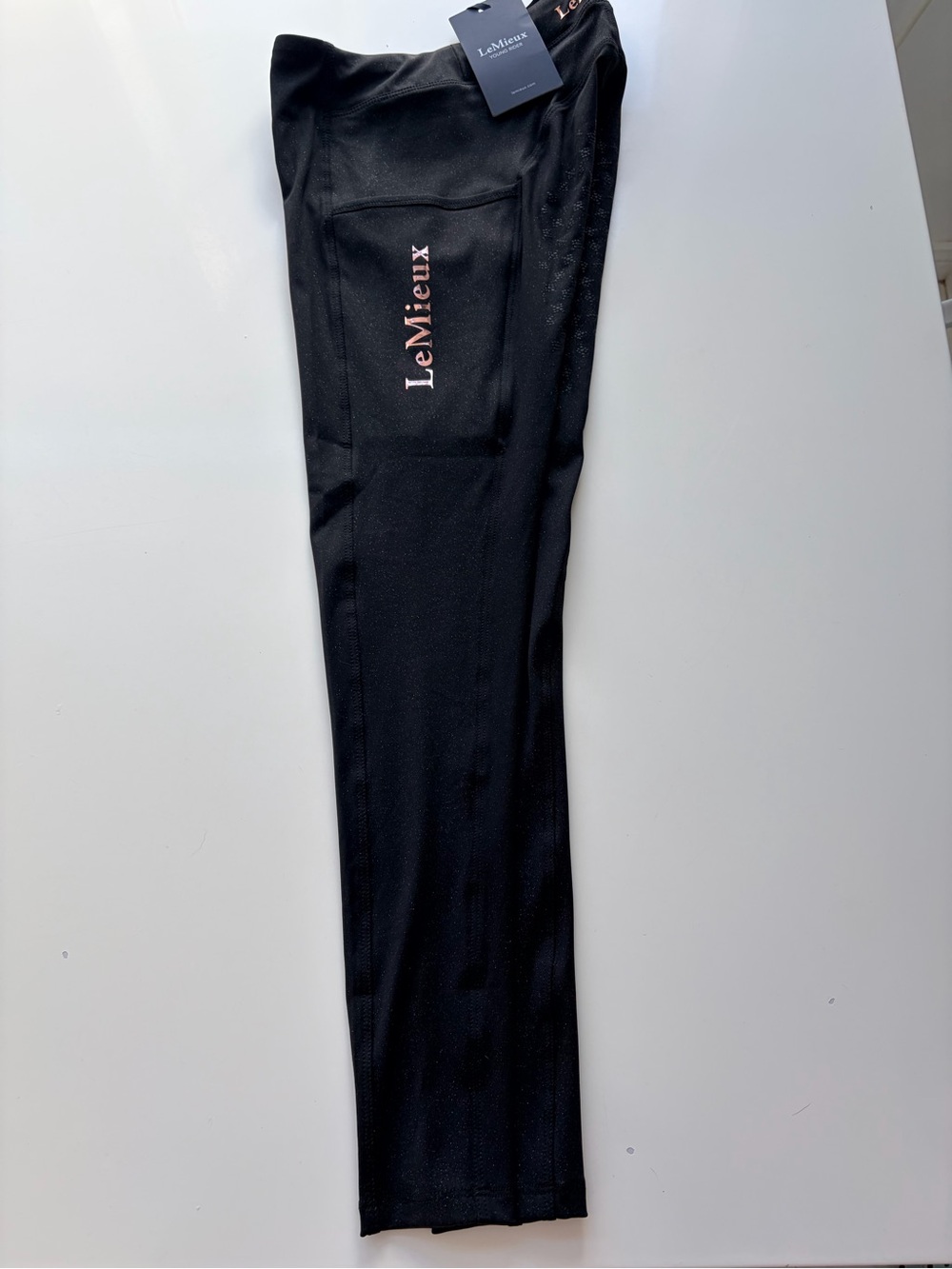 LeMieux Kids Black Riding Leggings New